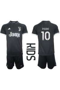 Juventus Paul Pogba #10 Babyklær Tredje Fotballdrakt til barn 2023-24 Korte ermer (+ Korte bukser)